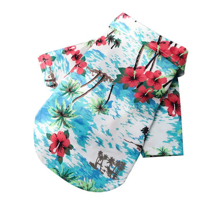 Hawaiian Style Summer Sand Beach Dog Shirts