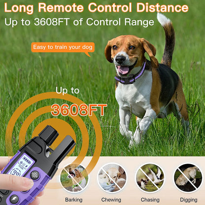 3300Ft Electric Waterproof Dog Training Collar Remote Control