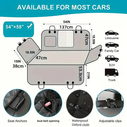 Rear Water & Scratch Proof Seat Cover for Pets