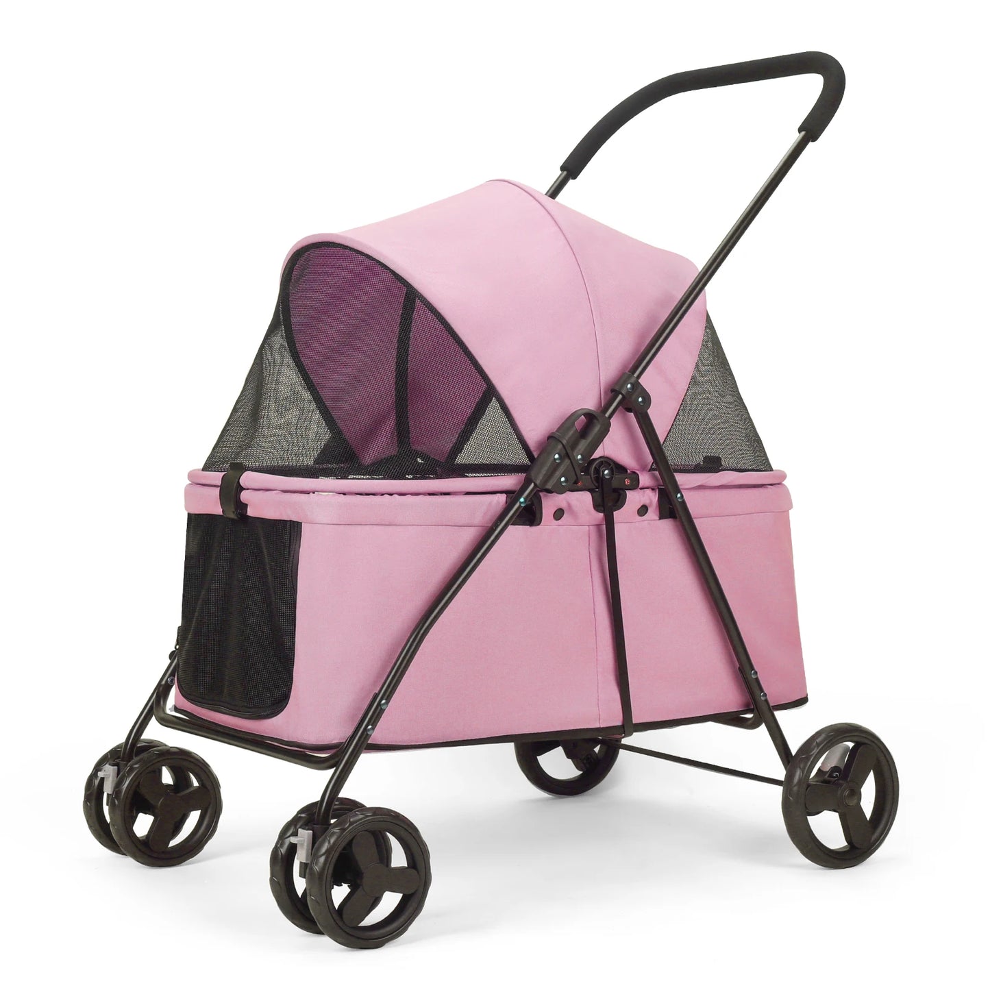 Small, Medium Pet Stroller 4 Wheels with Brakes