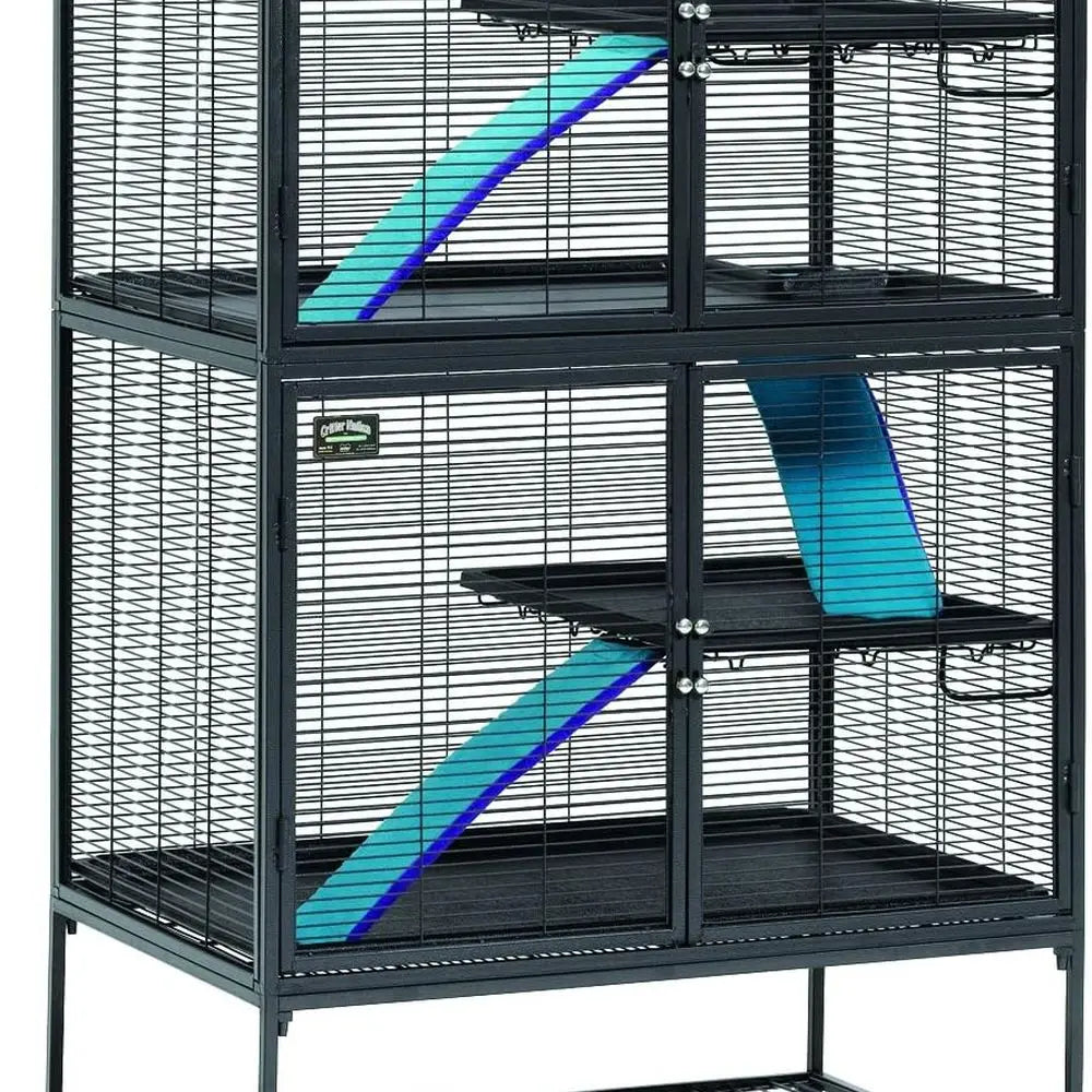 4 Tier Double Unit Small Animal Cage & Habitat