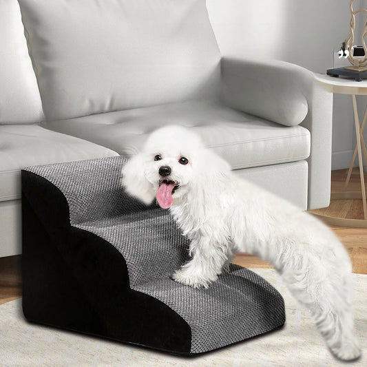Pet Ramp Stairs with Washable Removable Memory Foam