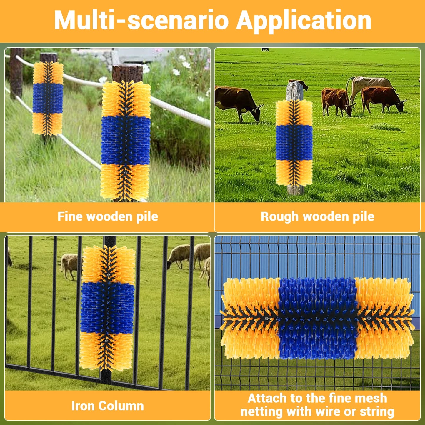 Livestock Scratch Full Massage Grooming Brush Kit.