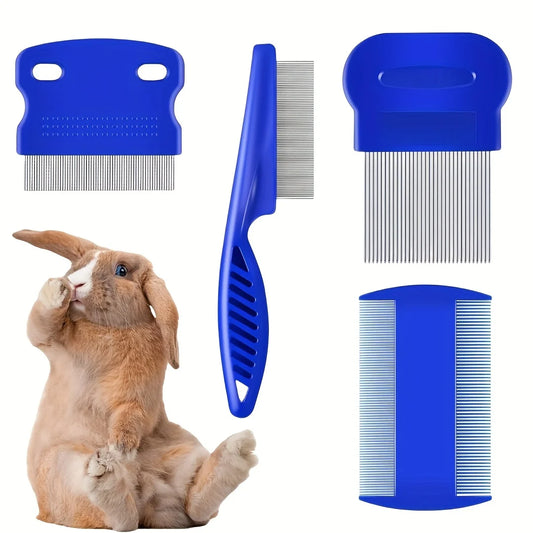 Flea and Lice Combs, Stainless Steel Rabbit, Dog, Cat