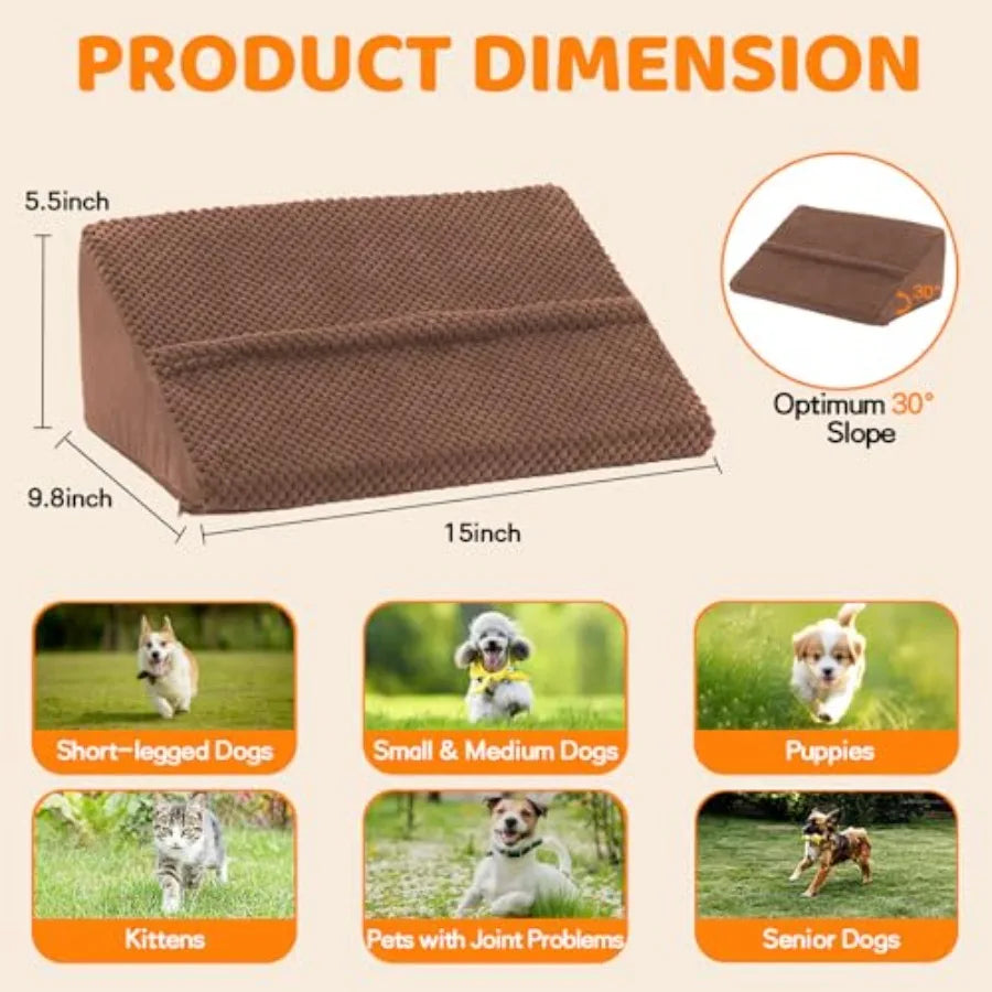 Non-Slip Foam Small Dog & Cat Stair Ramps
