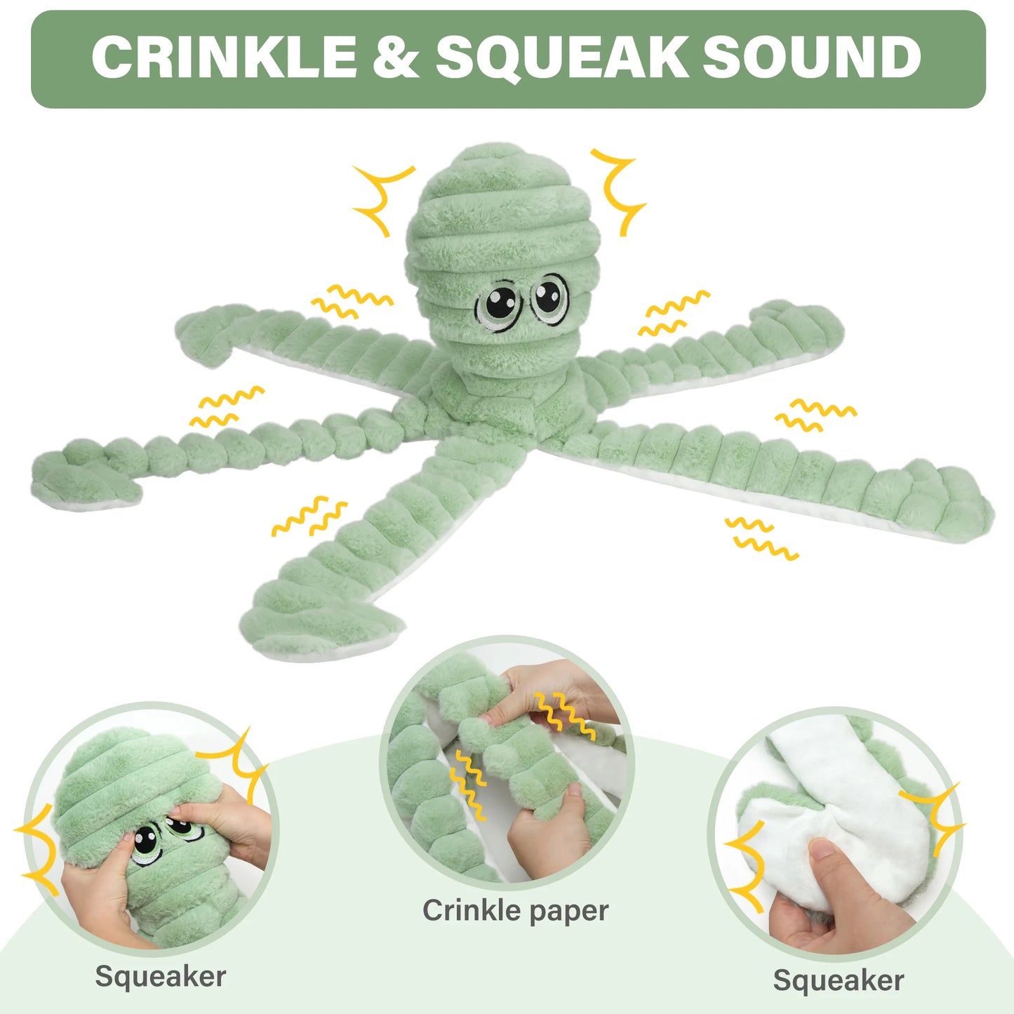 Squeaky Plush Chewing Toy for Small, Medium Dogs