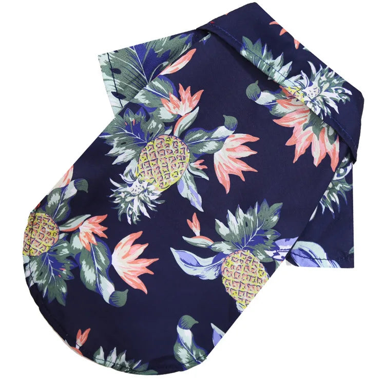 Hawaiian Style Summer Sand Beach Dog Shirts