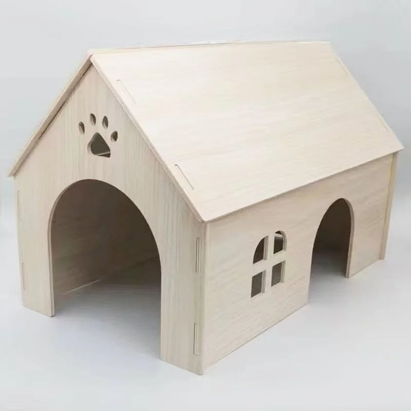 Wooden Nest Guinea Pig Squirrel Nest Dutch