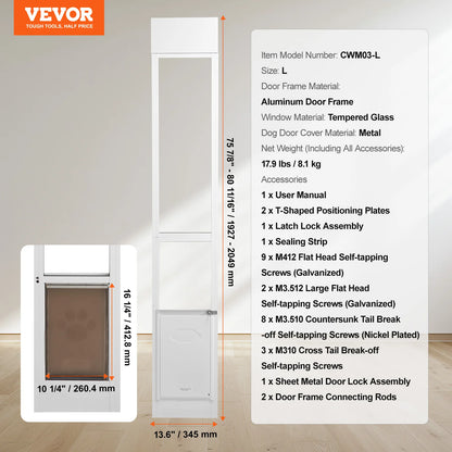 Adjustable Sliding Glass Door Aluminum Frame Tempered Glass