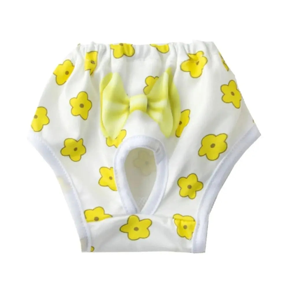 Washable Dog Pants Cartoon Print Leakproof & Breathable