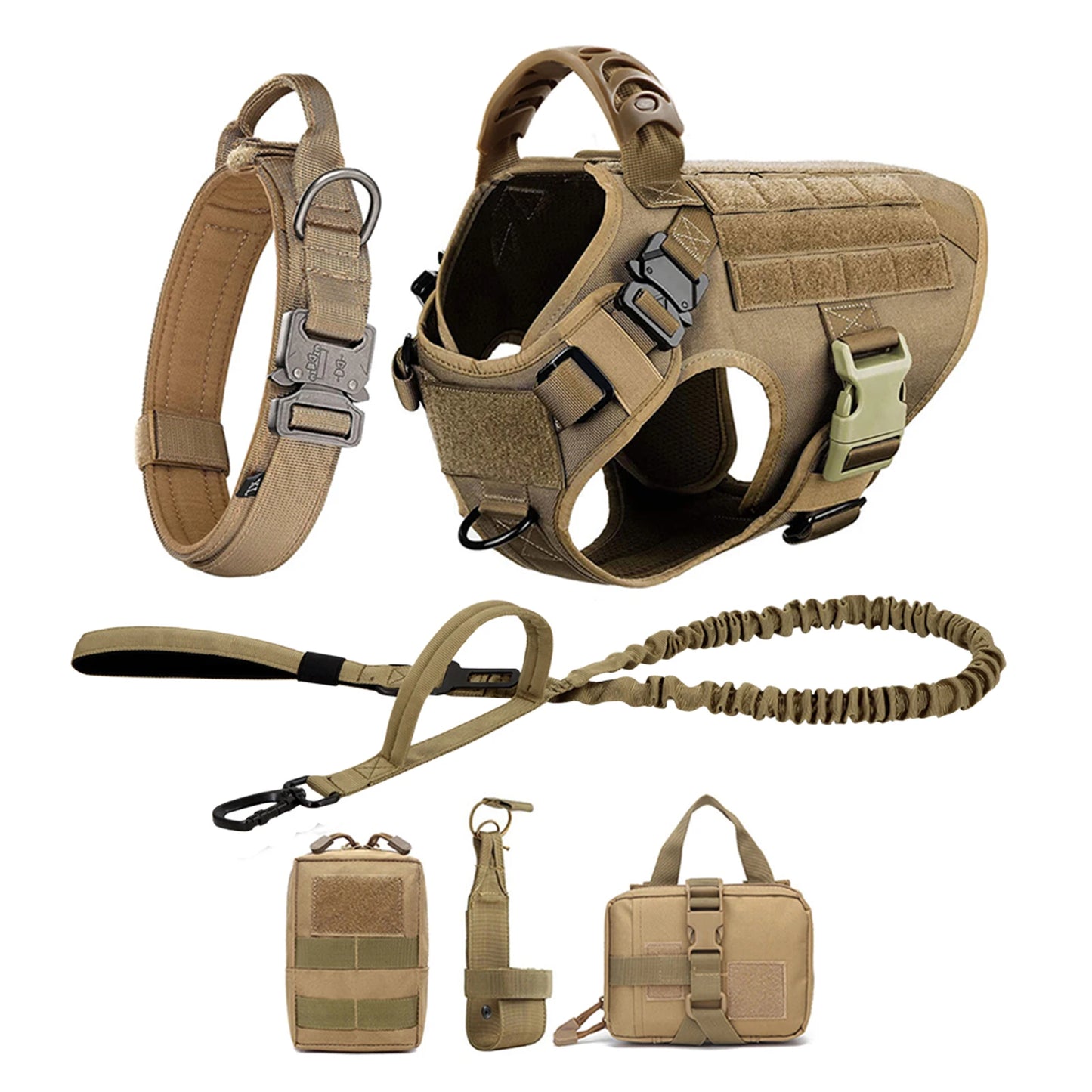 Large & Medium Dog Harness, collar, Leash Set