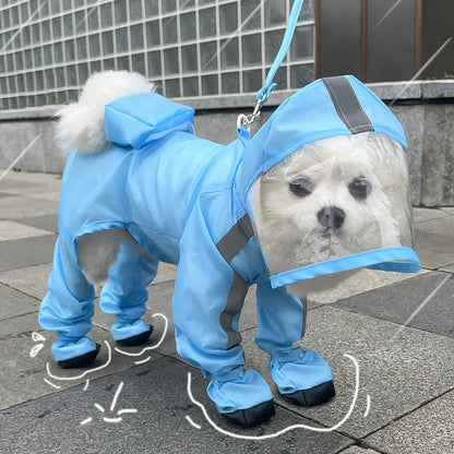 Waterproof Dog Pet Raincoat, Full Coverage with Hood