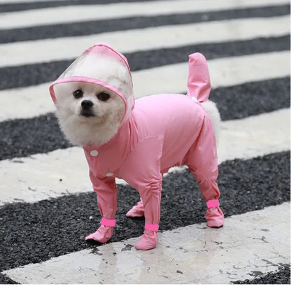 Waterproof Dog Pet Raincoat, Full Coverage with Hood