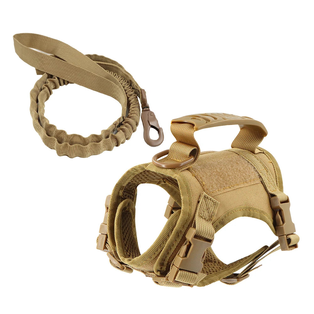 Tactical Puppy Harness Leash Set Small Dogs
