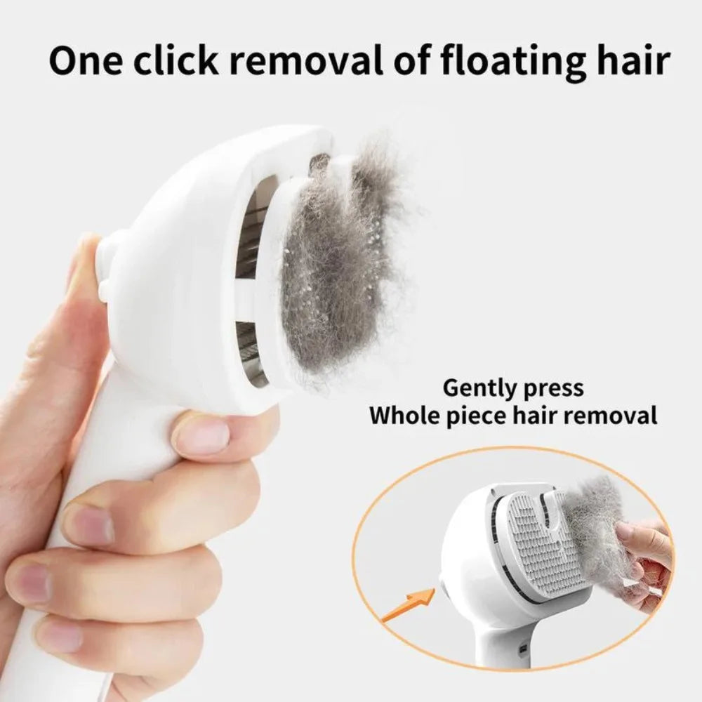Pet Grooming Brush Reduces Shedding & Tangles for Dogs Cats