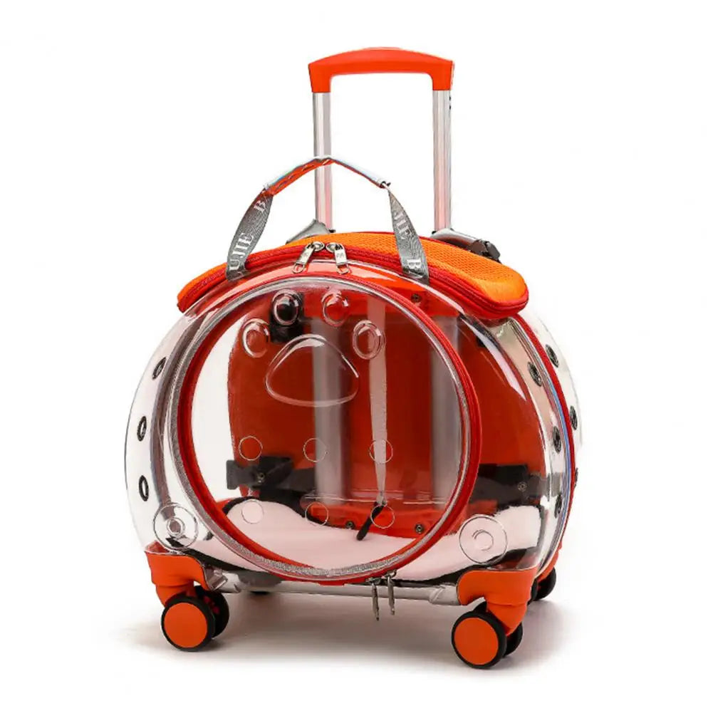 Pet Trolley Case with Ventilation Travel Backpack