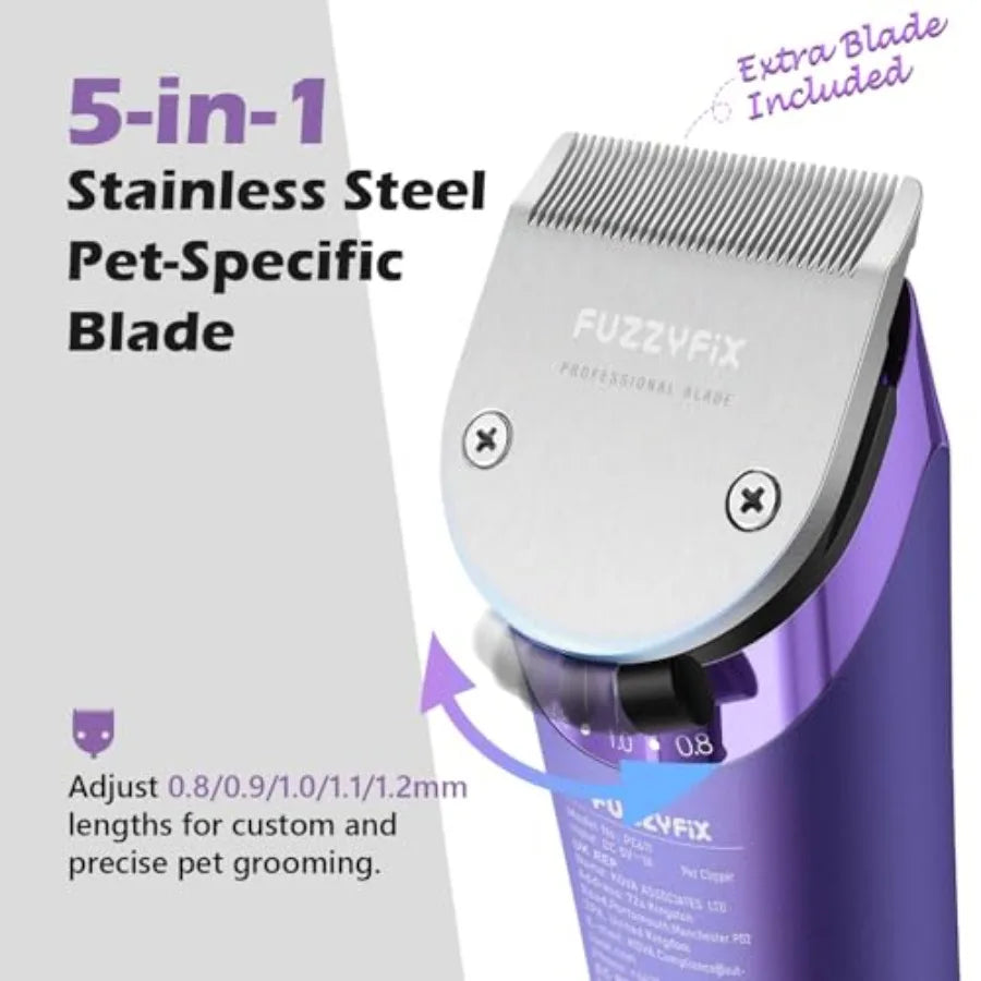 Cordless 2 Speed Pet Grooming Clippers for Dogs Horses