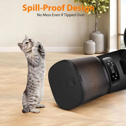 Two Cats Double Automatic or Timed Food Dispenser.