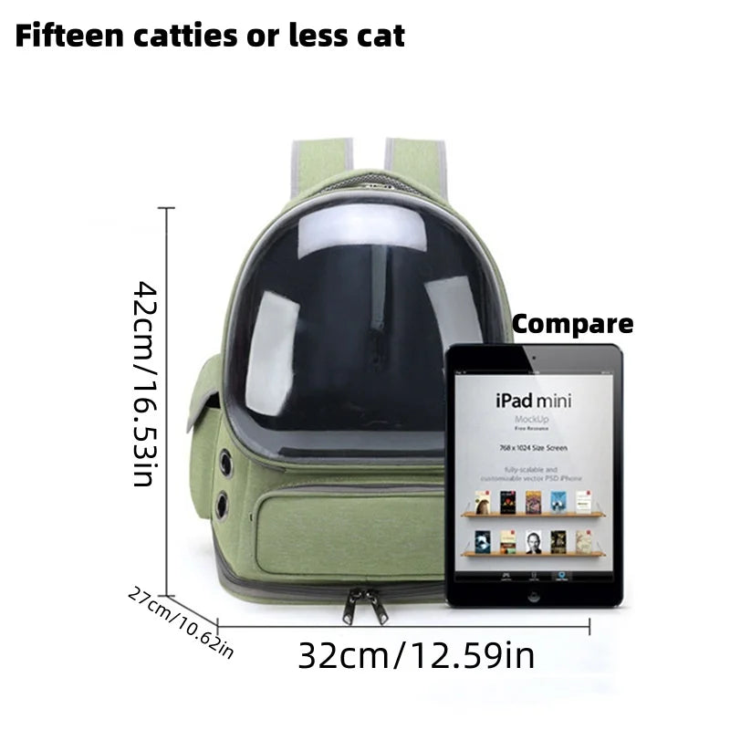 Breathable Pet Carrier Travel Backpack for Cats & Dogs