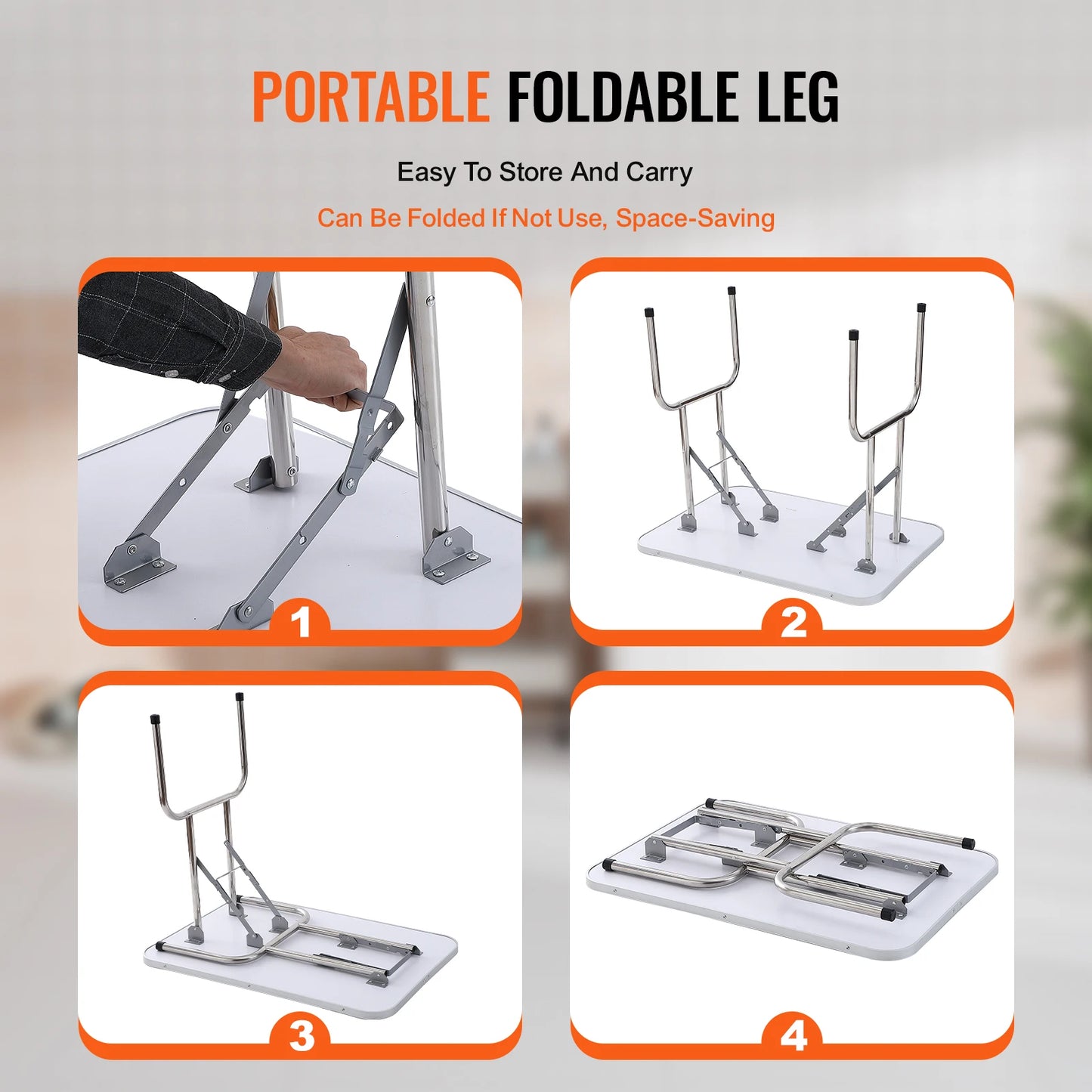Foldable Pet Grooming Table Two Arms with Clamps