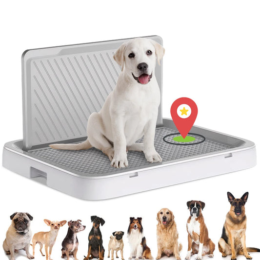 Dog Potty Tray with Anti-Splash Pee Wall Training Pad